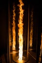 Fire tornado made in a laboratory controlled enviroment