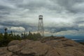 Fire Tower on Hurricane Mountain, Adirondack Forest Preserve, New York, USA