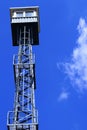 Fire tower lookout high in the sky