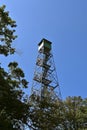 Fire tower reaches into the sky Royalty Free Stock Photo