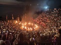 Fire Tradisional Dance at Bali Royalty Free Stock Photo