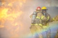 Fire training exercise