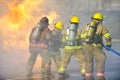 Fire training exercise