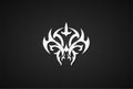 Fire Tribal Demon Satan Devil Monster Head for Tattoo Logo Design Vector