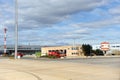 Runways and fire station at Valencia Manises International Airport, Spain