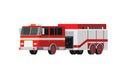 Fire truck car vector icon. Cartoon style Royalty Free Stock Photo