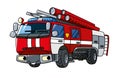 Fire truck or fire engine vector illustration