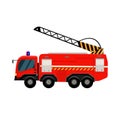 Fire truck. Fire engine. Emergency fire vehicle template. Royalty Free Stock Photo