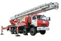Fire truck ladder Royalty Free Stock Photo