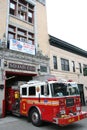 Fire truck in firestation NYC