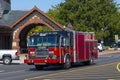 Fire Truck in Laconia, New Hampshire, USA Royalty Free Stock Photo