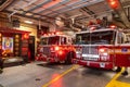 Fire truck in the fire station