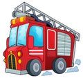 Fire truck theme image 1 Royalty Free Stock Photo