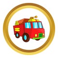 Fire truck vector icon Royalty Free Stock Photo