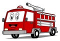 Fire trucks cartoon design illustration