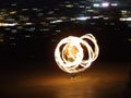 Fire twirling