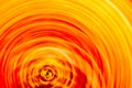 Fire vortex. Abstract fire tornado, inside view. Swirled fire on a long exposure Royalty Free Stock Photo