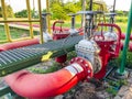 Fire water control valve set in the petroleum industry Royalty Free Stock Photo