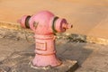 Fire water hydrant, big water pump on street Royalty Free Stock Photo