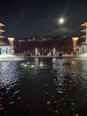 Fire and water show at BransonÃ¢â¬â¢s Landing