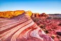 Fire Wave in Valley of Fire State Park at Sunset near Las Vegas, Nevada