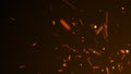 Fire whirlwind. dust backgroung. abstract fire. 3D rendering
