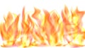Exclusive illustration. Fire with sparks. Flame on a white background. Unique vector graphic wallpapers.