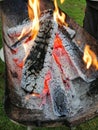 Fire wood for barbque Royalty Free Stock Photo