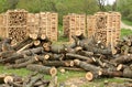 Fire wood pallets Royalty Free Stock Photo