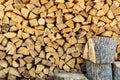 Fire Wood Pile Royalty Free Stock Photo