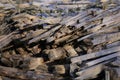 Fire wood pile Royalty Free Stock Photo