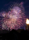 Fire works celebration Royalty Free Stock Photo