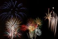 Fire works finale Royalty Free Stock Photo