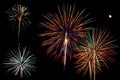 Fire works finale Royalty Free Stock Photo