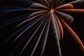 Fire works on the fourth of July at night Royalty Free Stock Photo