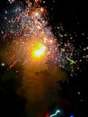 Fire works in kerala Royalty Free Stock Photo