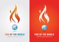 Fire of the world sign icon symbol info graphic. Creative market