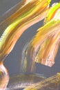 fire yellow rush strokes on canvas. Abstract art background. Color texture. Fragment of artwork. abstract painting on canvas