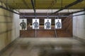 Firearm shooting range wide shot Royalty Free Stock Photo