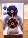 Firearms self defense training targets