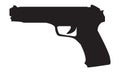 Firearms. Silhouette of a gun.