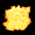 Fireball flames