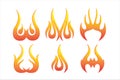 Fire flames set ,fire and flames set vector