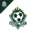 fireball futsal or soccer logo