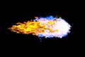 Fireball realistic fire Royalty Free Stock Photo