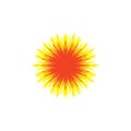 fireball star logo sun icon vector Royalty Free Stock Photo