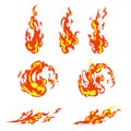 Fireball vector concept for hot design