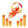 Firebird logo with decorative elements