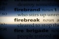 Firebreak Royalty Free Stock Photo