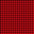 Firebrick gingham pattern. textured red and black plaid background. light red and black buffalo check flannel plaid seamless